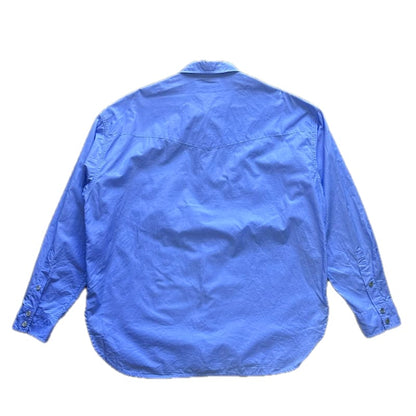 United Arrows Beauty & Youth Western Shirt M Size Light Blue