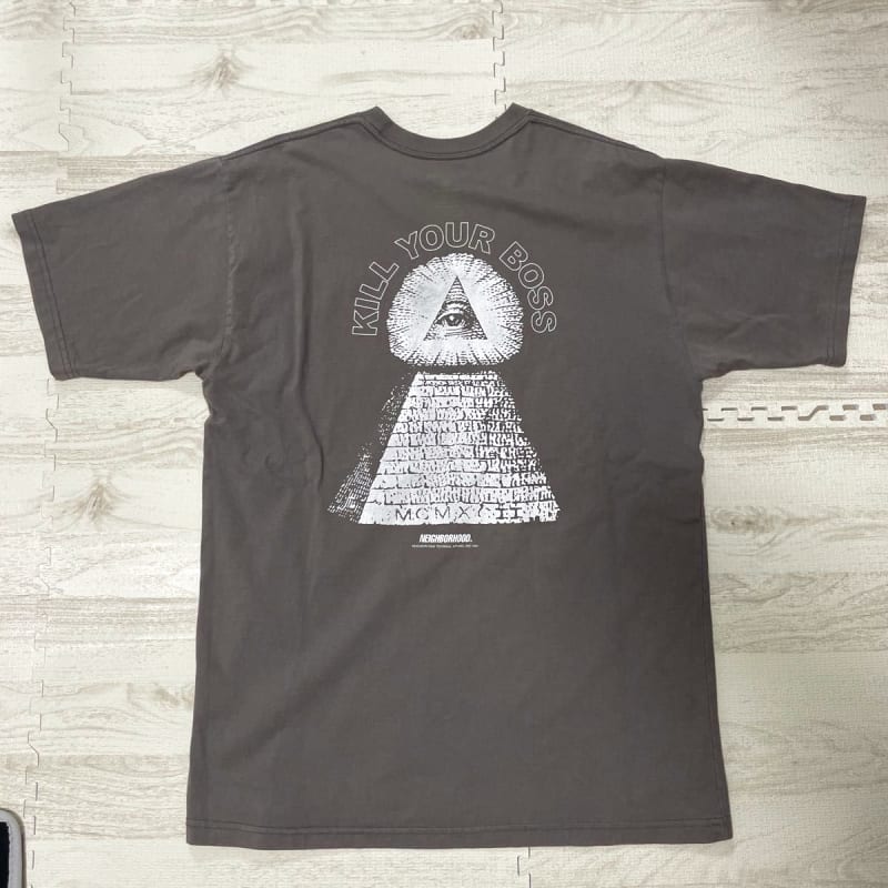 Neighborhood Kill Your Boss T-Shirt Gray Size XS