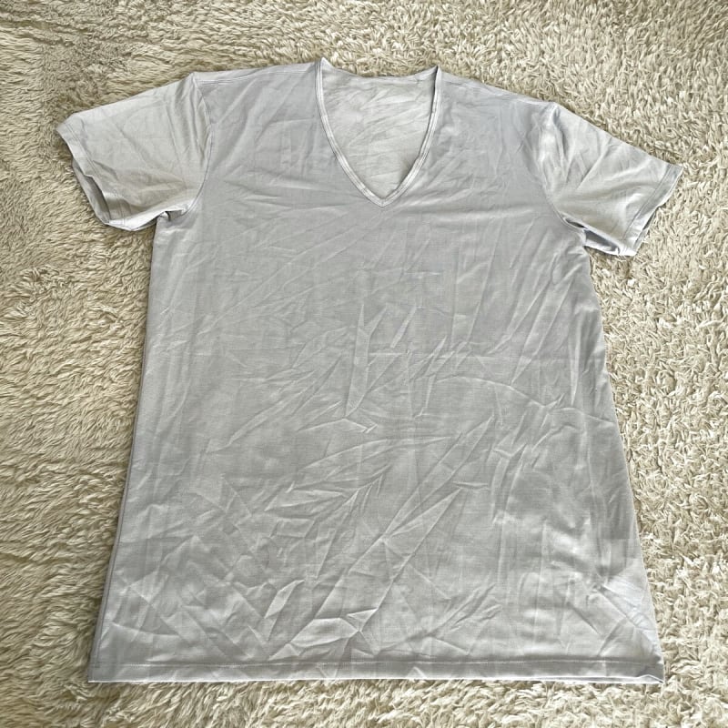 Uniqlo Gray AIRism Short Sleeve T-Shirt for Men XL