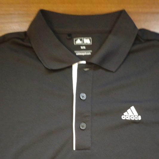 Adidas Golf Polo Shirt Black Size M