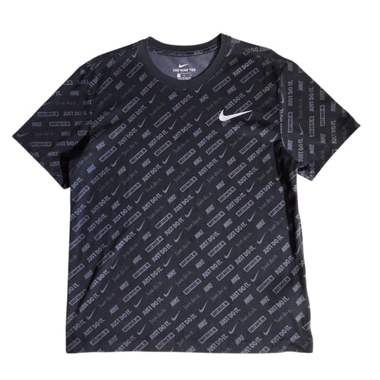 Nike All-Over Print T-Shirt M Black