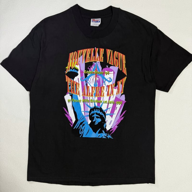 90s The Alfee NY T-Shirt Band Live 98 Hanes L