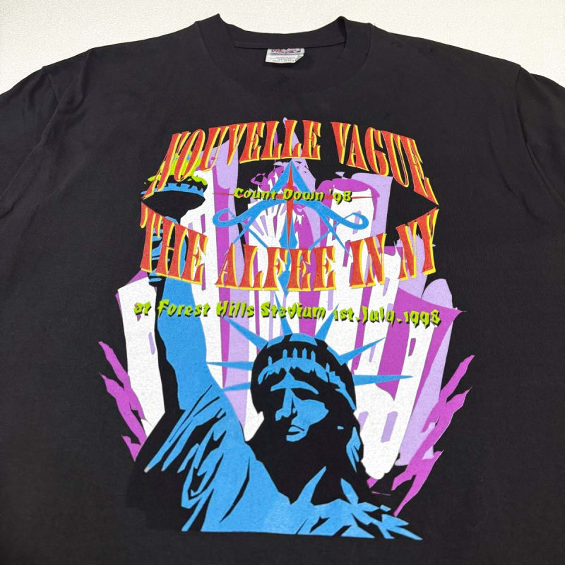 90s The Alfee NY T-Shirt Band Live 98 Hanes L