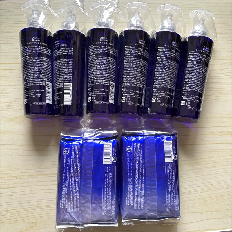 Arctic Breeze Cool Shirt Mist Set of 6 and 2 Body Sheets