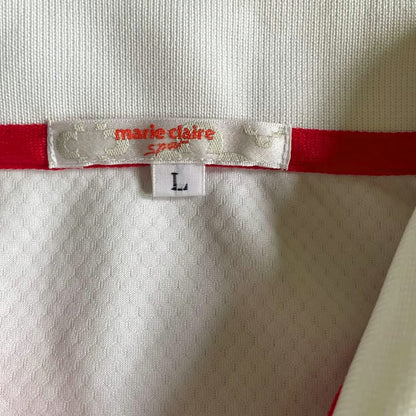 Marie Claire Golf Polo Shirt L Size White