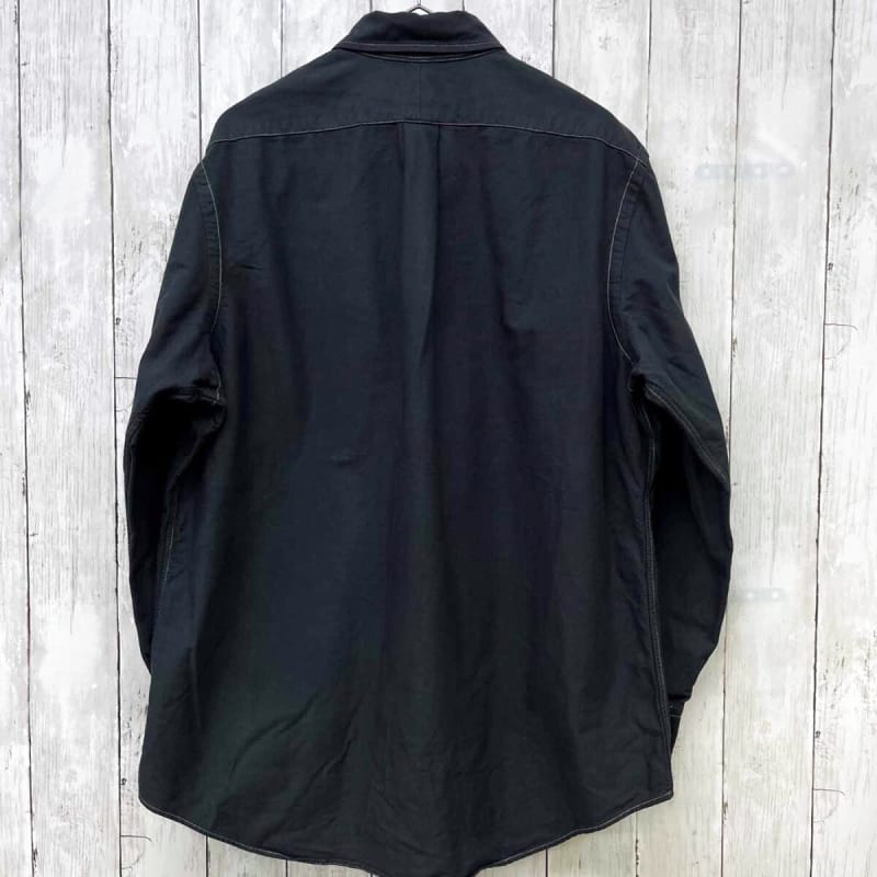 Ralph Lauren Long Sleeve Shirt Men's Black Cotton 100% LG Size 6-517