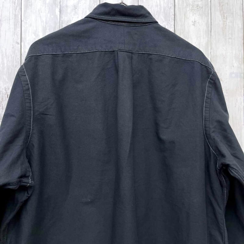 Ralph Lauren Long Sleeve Shirt Men's Black Cotton 100% LG Size 6-517