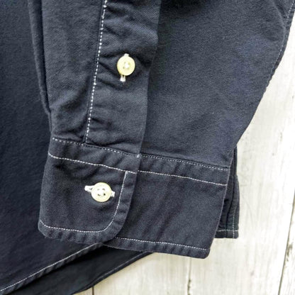 Ralph Lauren Long Sleeve Shirt Men's Black Cotton 100% LG Size 6-517