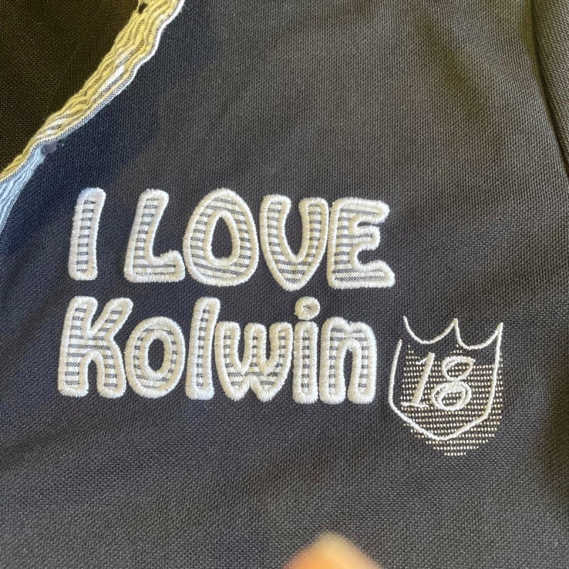 Kolwin Golf Polo Shirt Black Stripe L