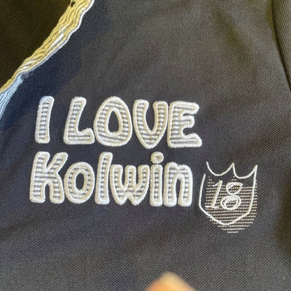 Kolwin Golf Polo Shirt Black Stripe L
