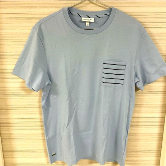 Lacoste Classic Fit Pocket T-Shirt Size M Light Blue