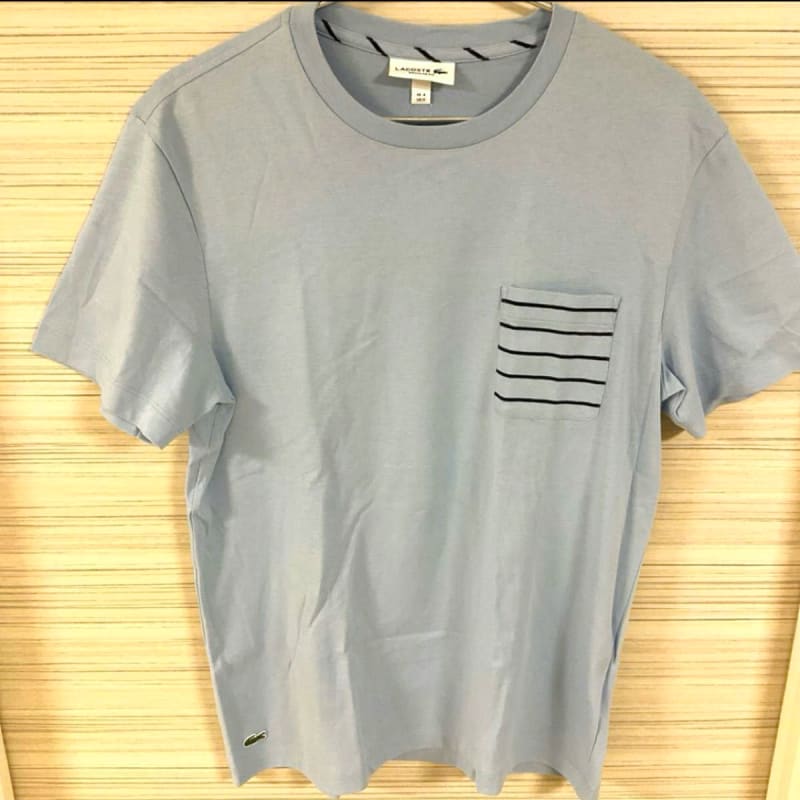 Lacoste Classic Fit Pocket T-Shirt Size M Light Blue