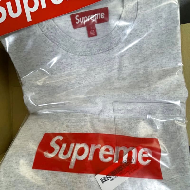 Supreme S/S Pocket Tee Ash Grey S
