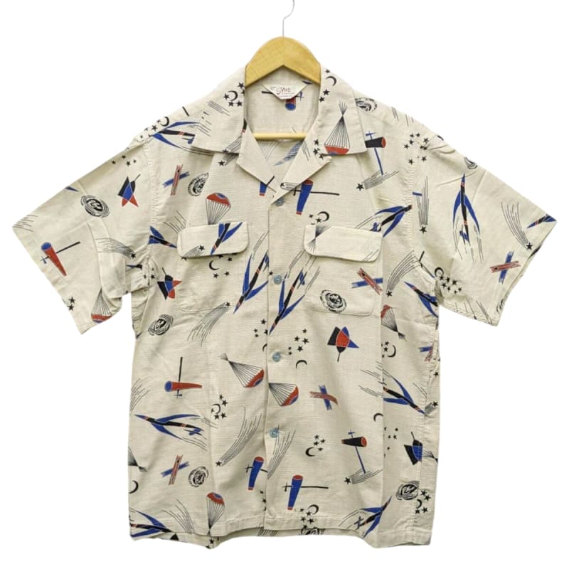Star Of Hollywood Open Shirts Space Travel XL