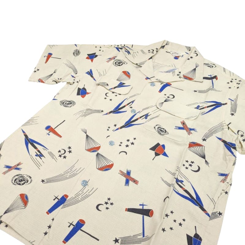 Star Of Hollywood Open Shirts Space Travel XL