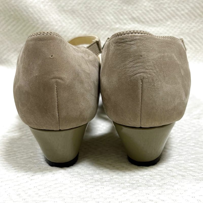 Ginza Yoshinoya Leather Sandals Woven Autumn Color Bicolor New