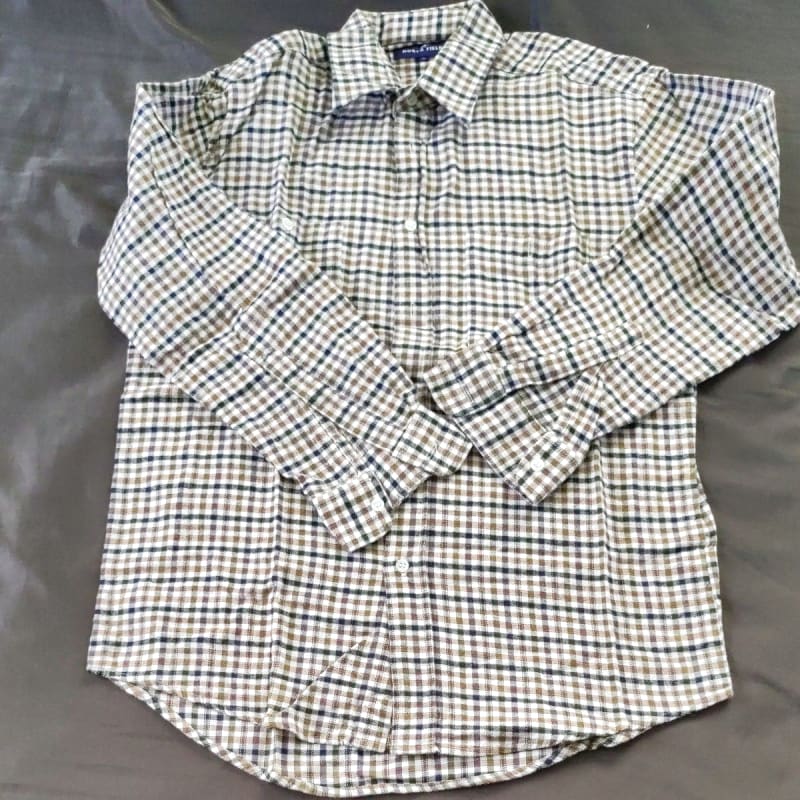 Checkered Long Sleeve Shirt Size M