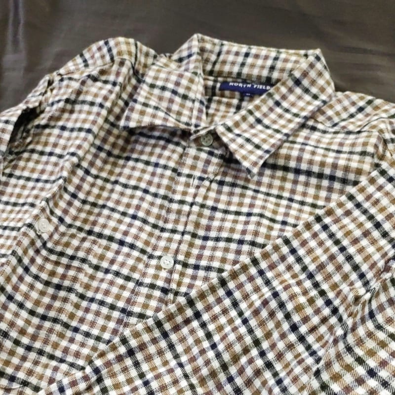 Checkered Long Sleeve Shirt Size M