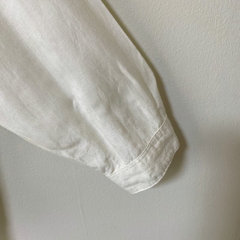 UNIQLO Long Sleeve Band Collar Shirt Size M White