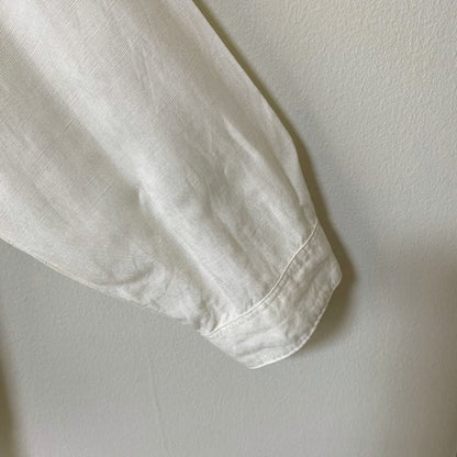 UNIQLO Long Sleeve Band Collar Shirt Size M White