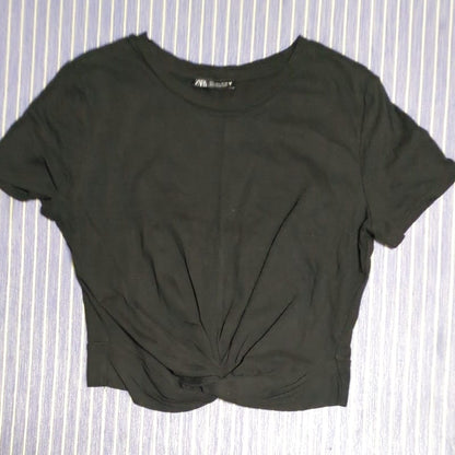 Zara Short Sleeve T-Shirt M Black
