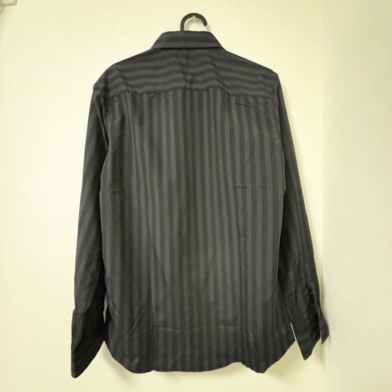 Black Stripe Long Sleeve Shirt Men's