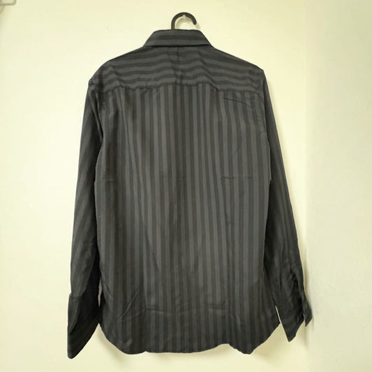 Black Stripe Long Sleeve Shirt Men's