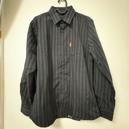 Black Stripe Long Sleeve Shirt Men's