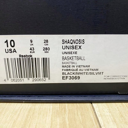 Reebok Shaqnosis Sneakers Black/White/Silver 28cm