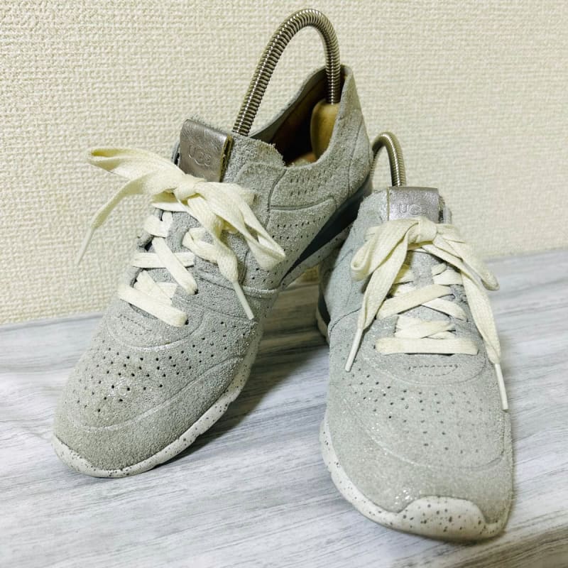 UGG Tye Stardust Silver Suede Sneakers 1019058