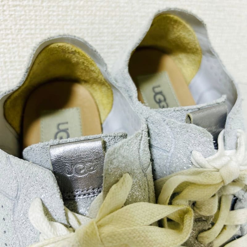UGG Tye Stardust Silver Suede Sneakers 1019058