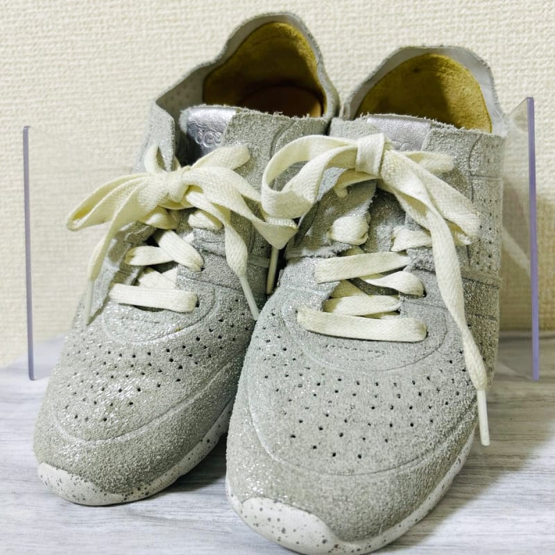 UGG Tye Stardust Silver Suede Sneakers 1019058