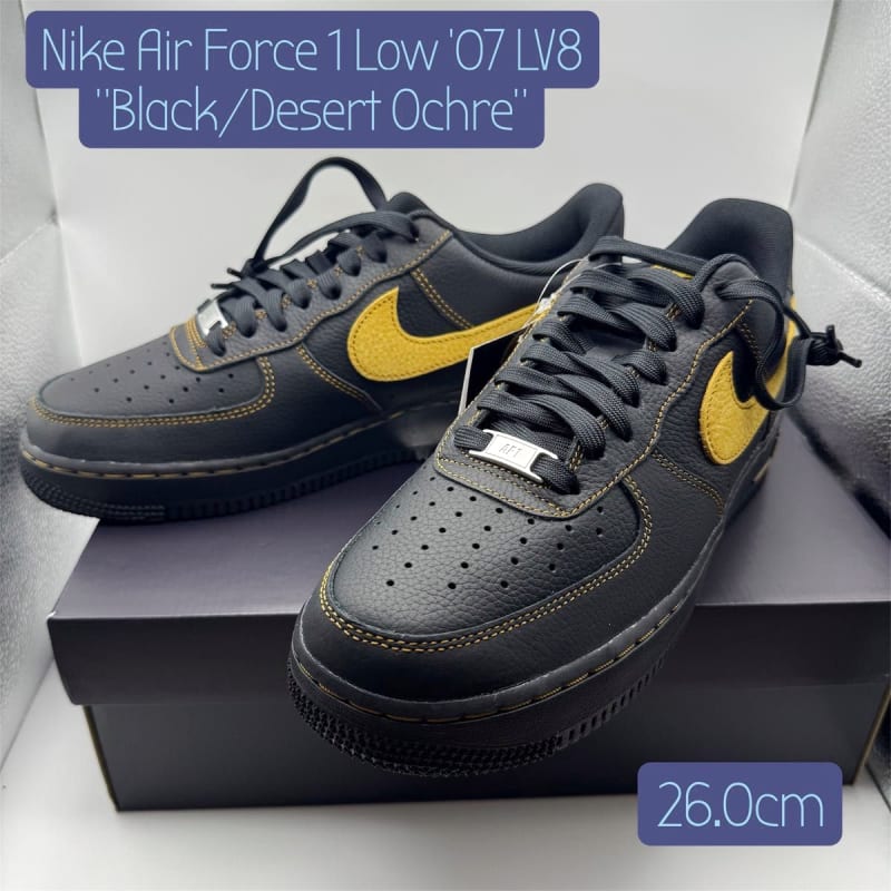 New Nike Air Force 1 Low '07 LV8 Black 26.0cm