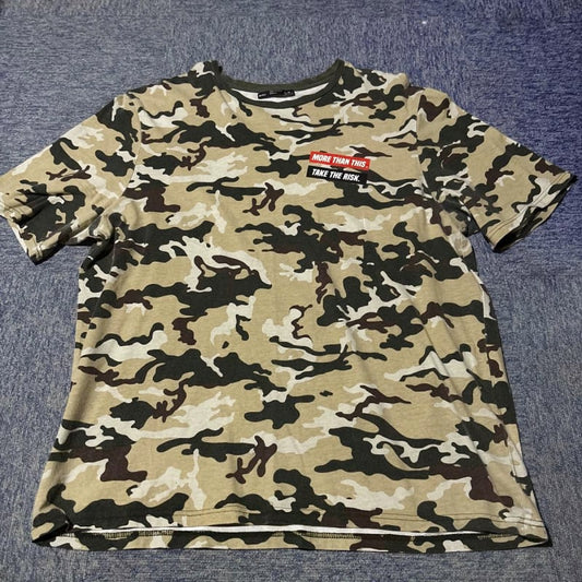 Bershka Camouflage T-Shirt Size L