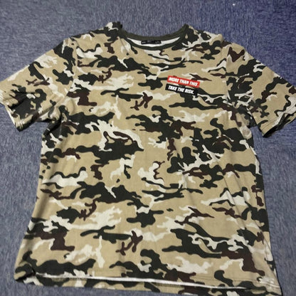 Bershka Camouflage T-Shirt Size L