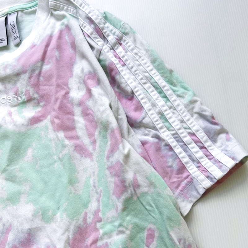 Adidas Tie-Dye T-Shirt Pink Green