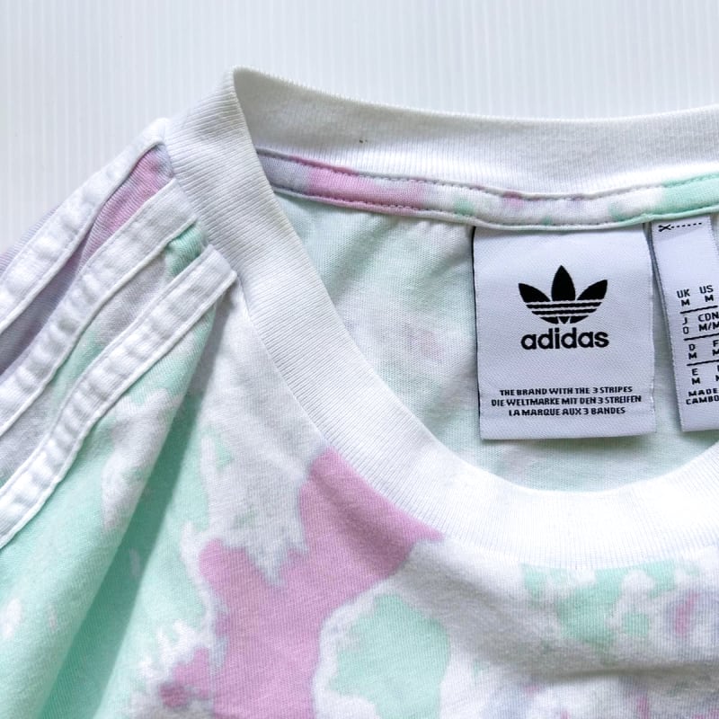 Adidas Tie-Dye T-Shirt Pink Green