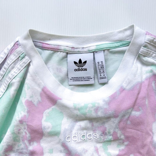 Adidas Tie-Dye T-Shirt Pink Green