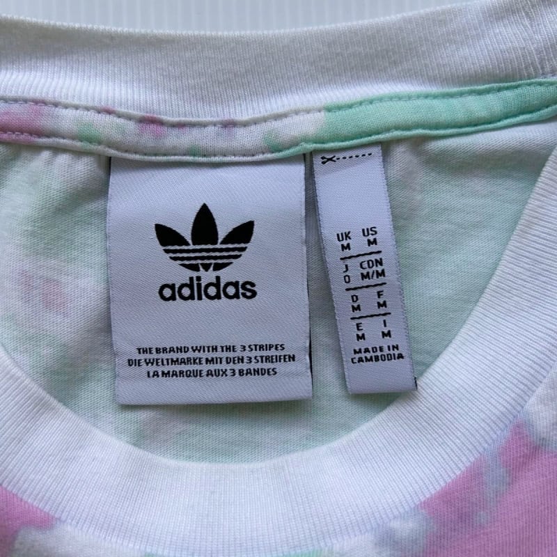 Adidas Tie-Dye T-Shirt Pink Green