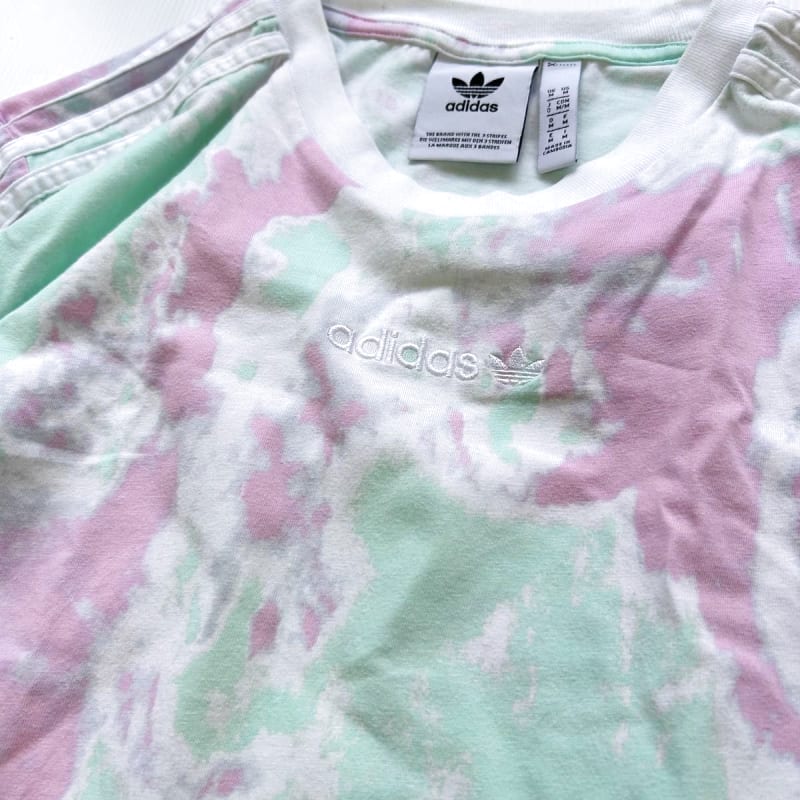 Adidas Tie-Dye T-Shirt Pink Green