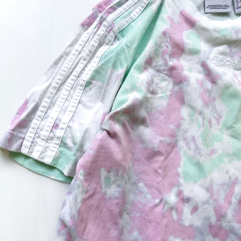 Adidas Tie-Dye T-Shirt Pink Green