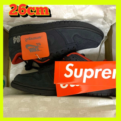 Supreme Nike SB Dunk Low Black 26cm
