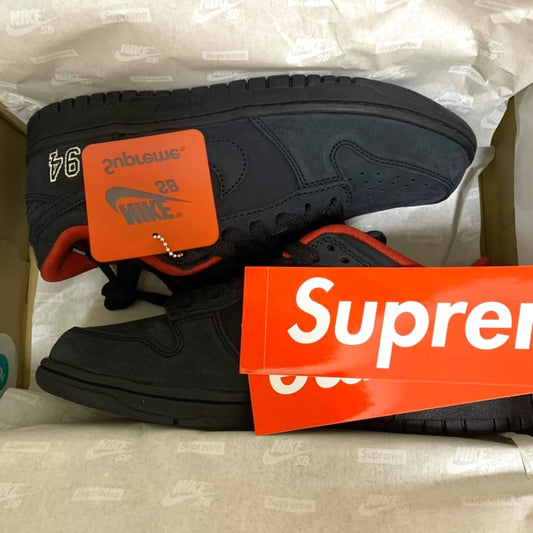 Supreme Nike SB Dunk Low Black 26cm