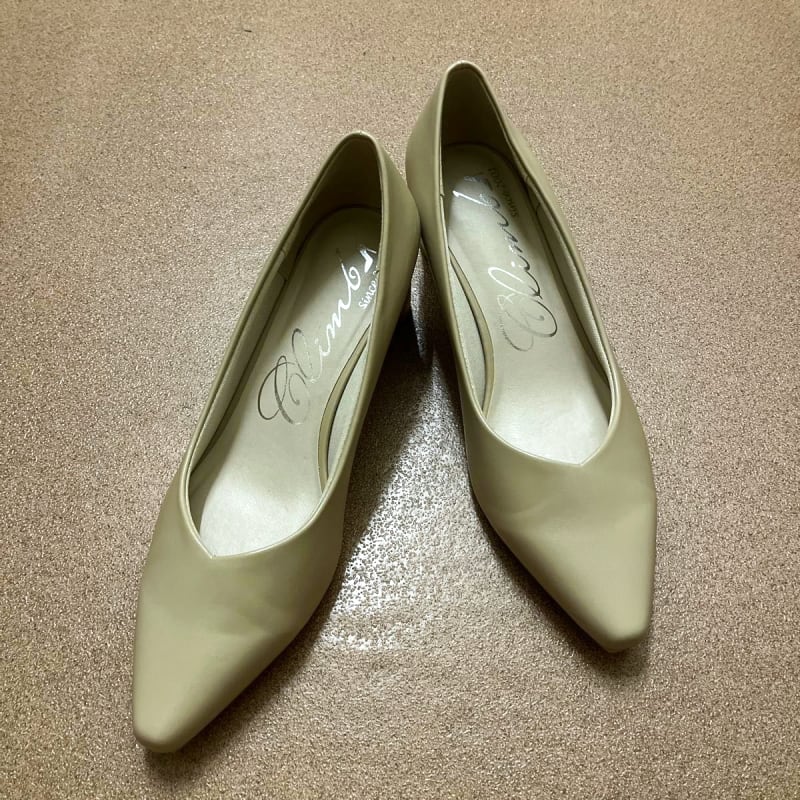 Climbs Pumps Beige Pointed Toe 24.5cm