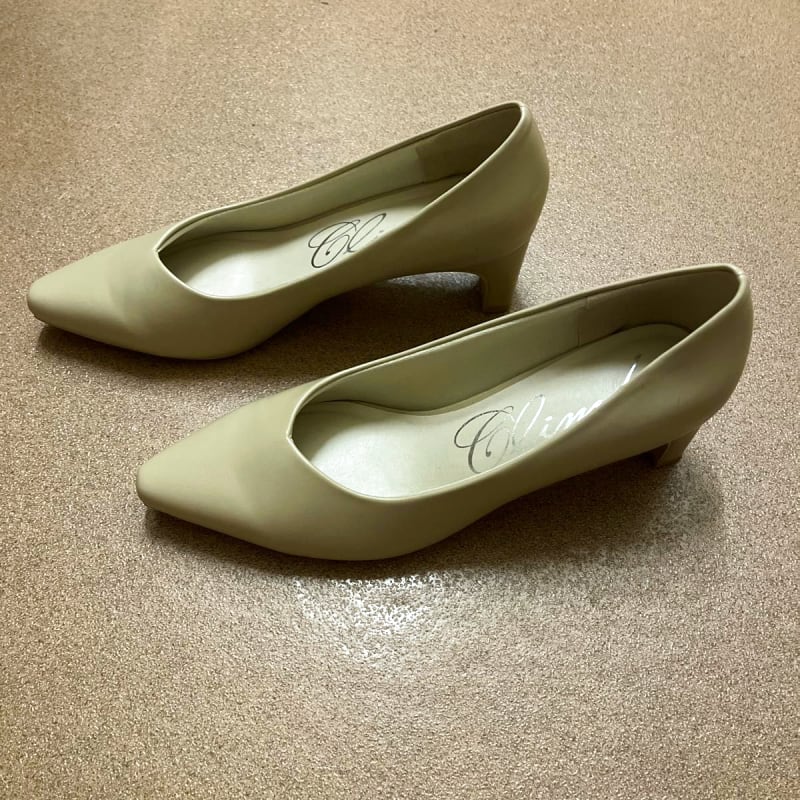 Climbs Pumps Beige Pointed Toe 24.5cm