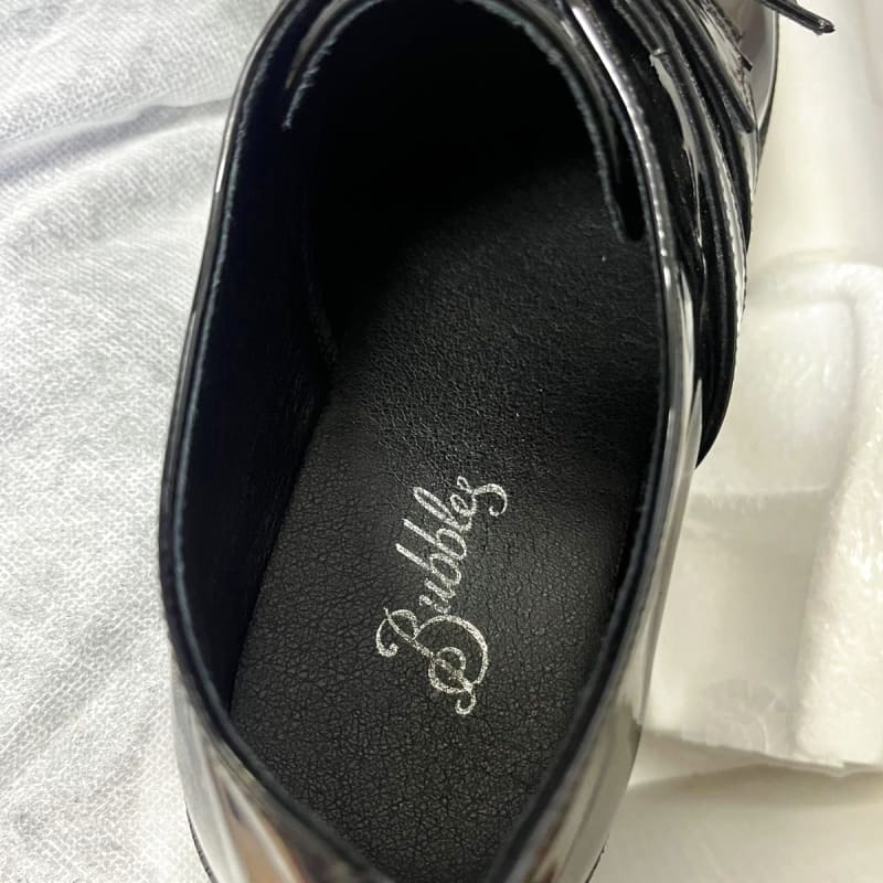 Bubbles Double Buckle Platform Shoes Size 41
