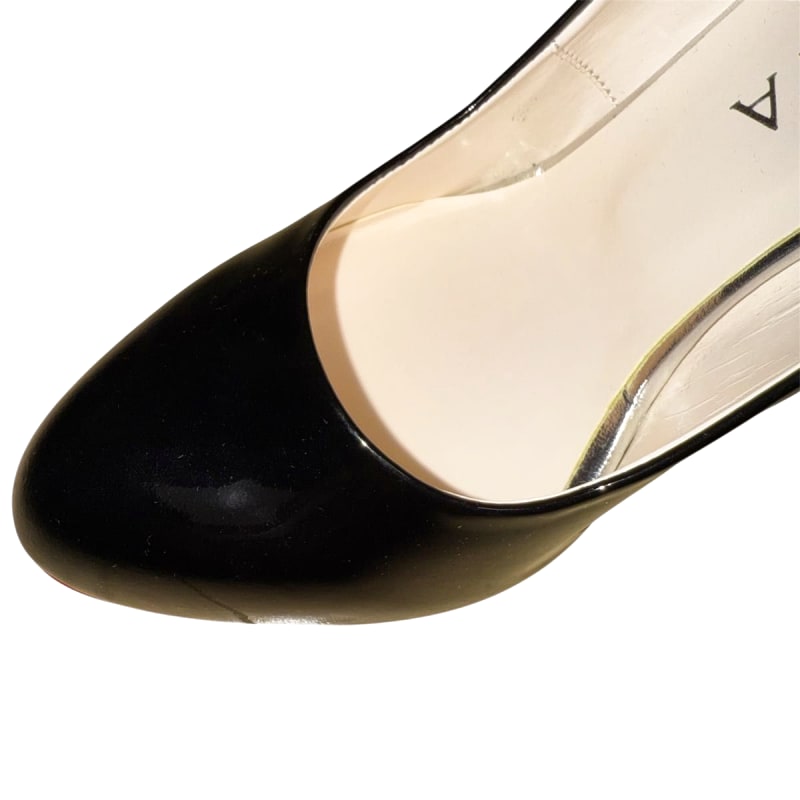 Diana Black Patent Red Sole High Heels 23cm 10cm