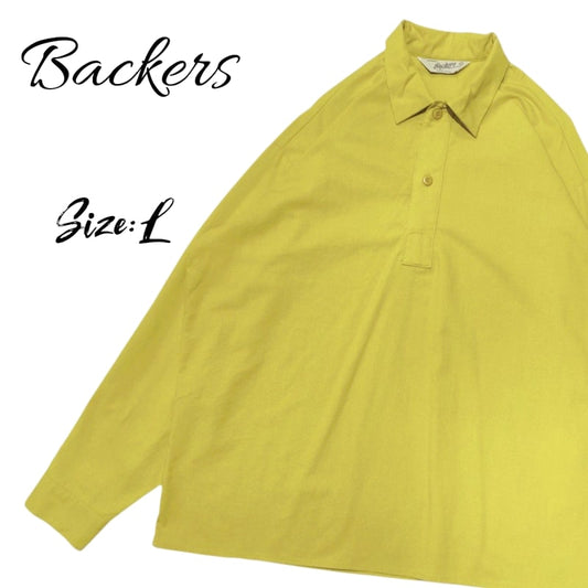 Buckers Half Button Shirt Size L Anonymous Shipping Free