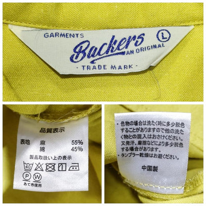 Buckers Half Button Shirt Size L Anonymous Shipping Free