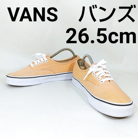 Vans Authentic Sneakers Canvas Upper Orange 26.5cm